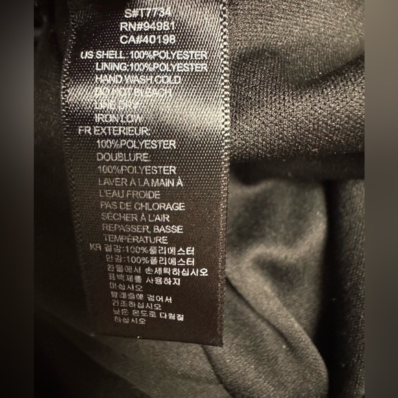 21 Smocked Black Top beading & decorative neckline trim, elastic at waist Size M - Picture 6 of 9